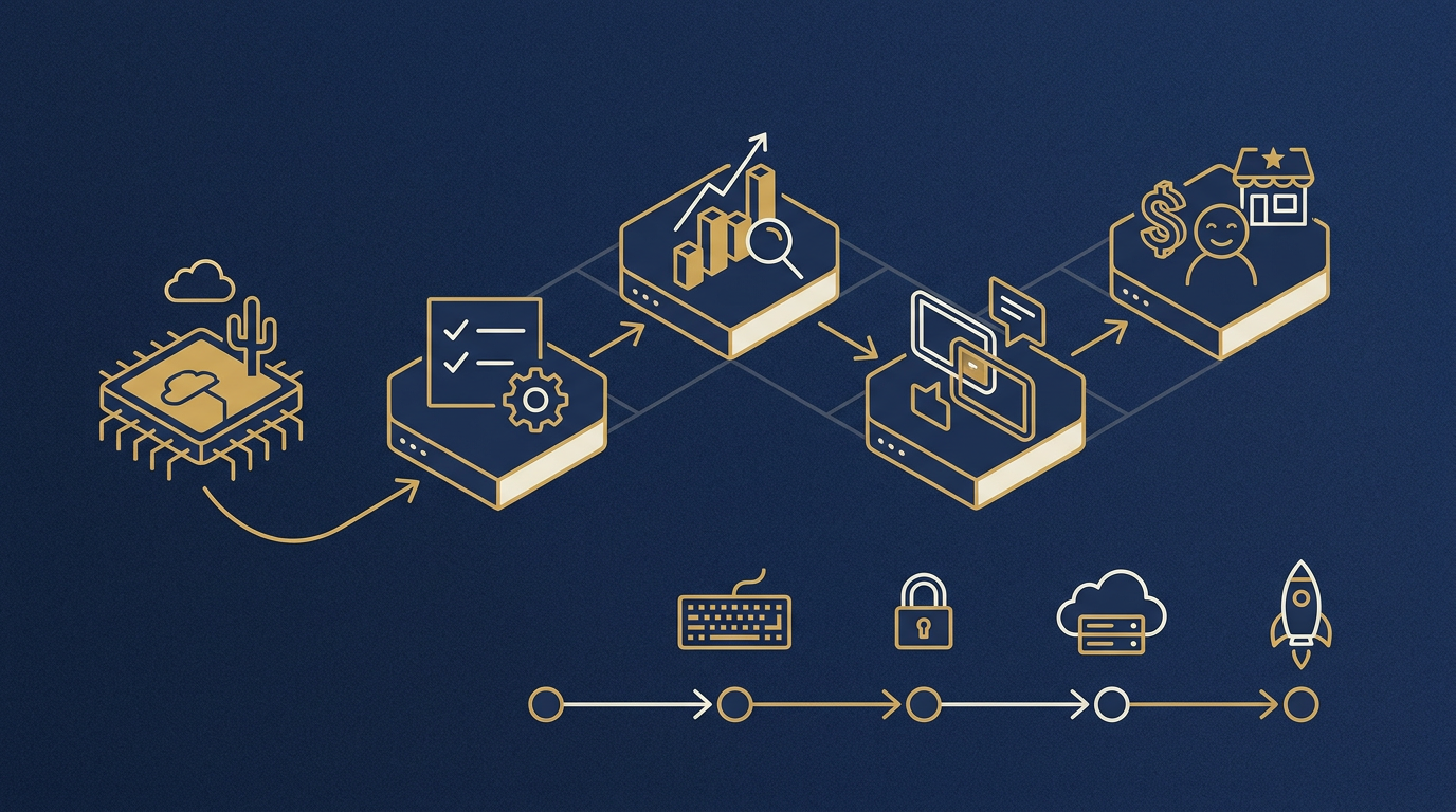 Diagram: how Austin, Texas businesses put ai for local businesses into practice