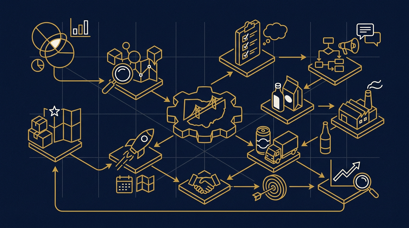 Diagram: how Cincinnati, Ohio businesses put brand strategy for this market into practice