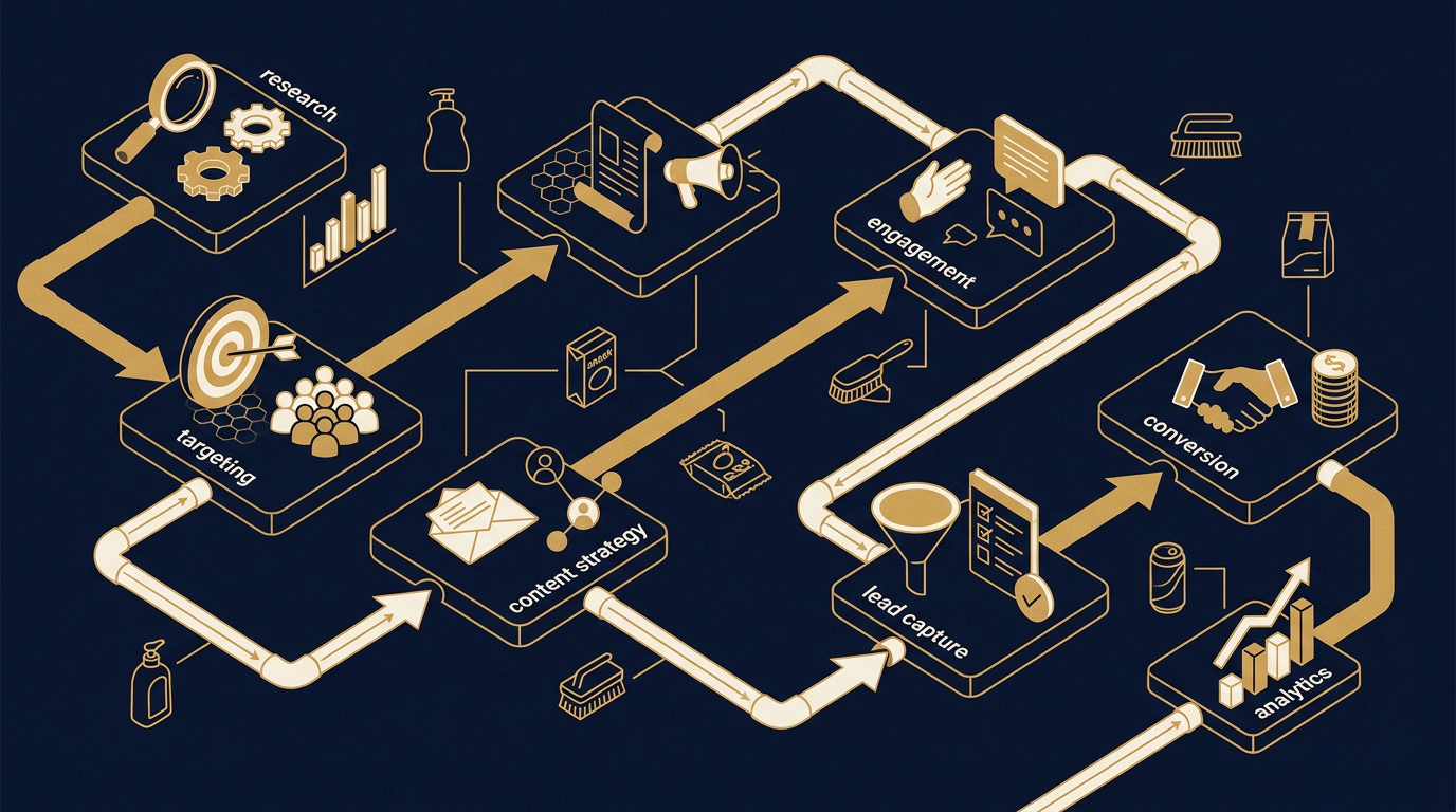 Diagram: how Cincinnati, Ohio businesses put lead generation here into practice