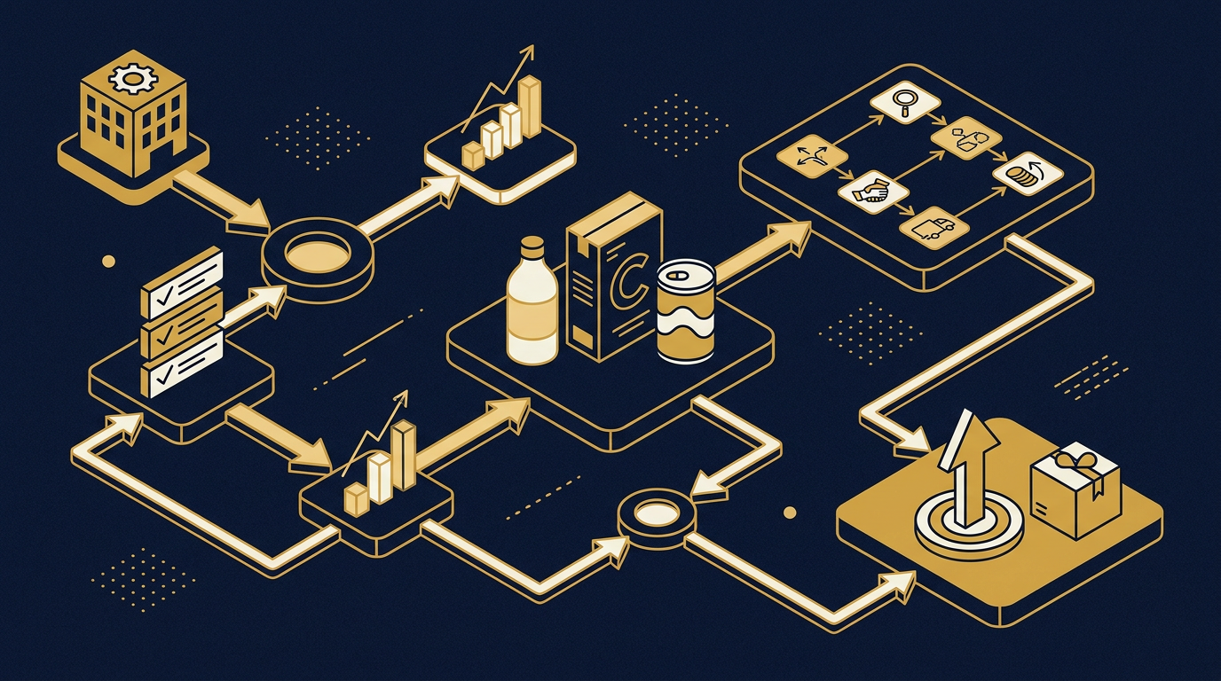 Diagram: how Cincinnati, Ohio businesses put sales process for this market into practice