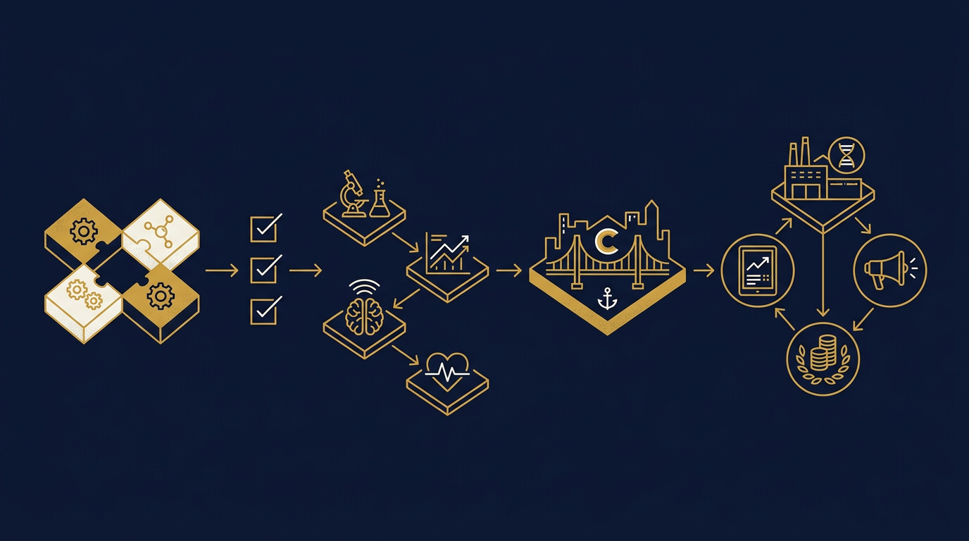 Diagram: how Cleveland, Ohio businesses put sales strategy for this market into practice