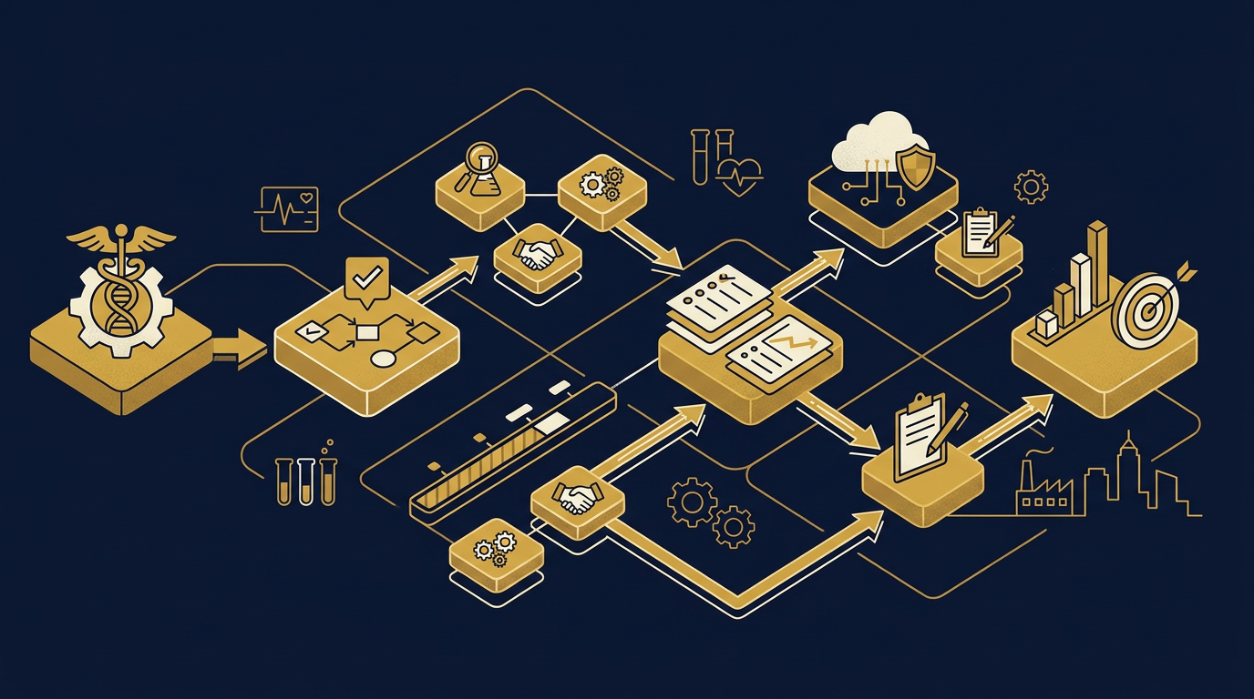 Diagram: how Cleveland, Ohio businesses put sales process for this market into practice