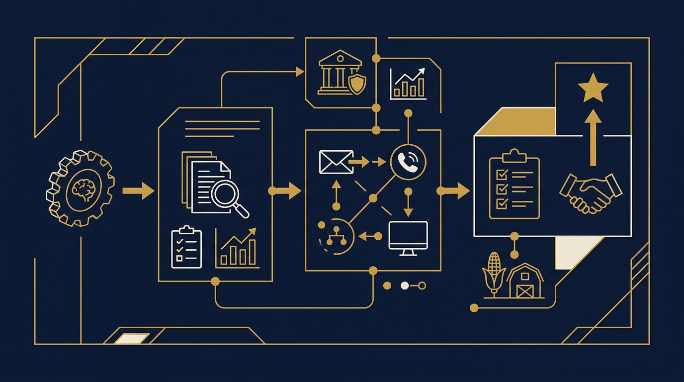 Diagram: how Des Moines, Iowa businesses put ai in sales here into practice