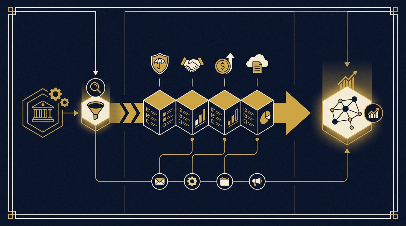 Diagram: how Des Moines, Iowa businesses put lead generation here into practice