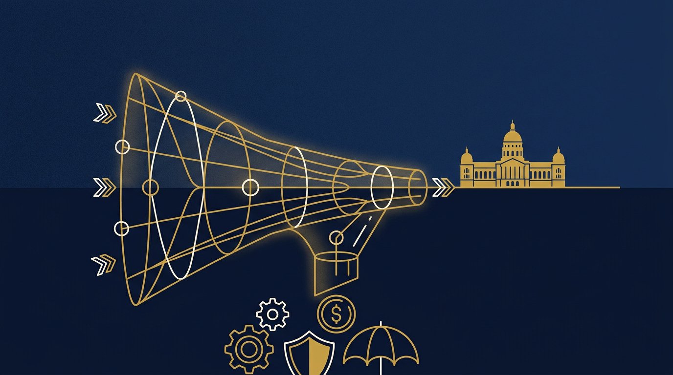 Illustration: Lead generation here for marketing in Des Moines, Iowa