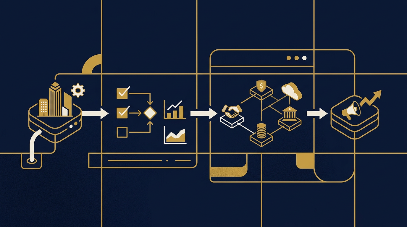 Diagram: how Des Moines, Iowa businesses put marketing strategy for this market into practice