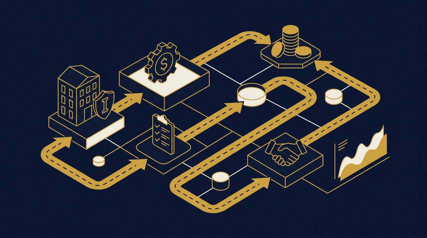 Diagram: how Des Moines, Iowa businesses put how buyers here buy into practice