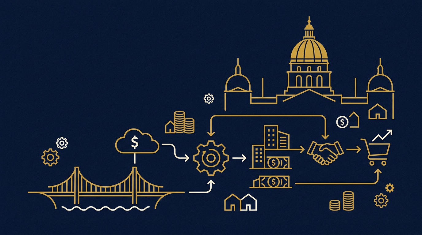 Illustration: Sales process for this market for systems in Des Moines, Iowa