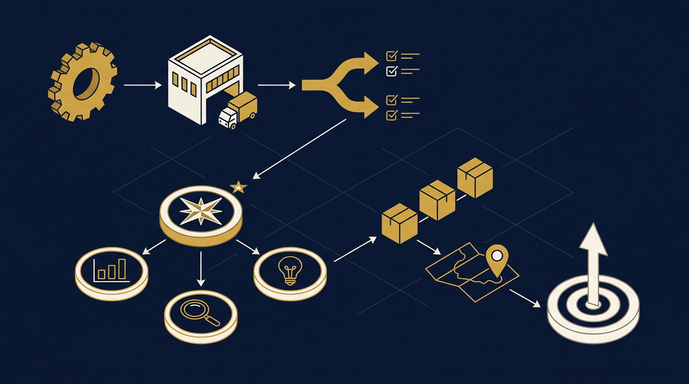 Diagram: how Greensboro, North Carolina businesses put brand strategy for this market into practice