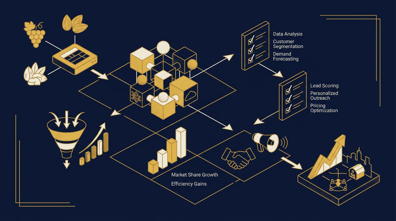 Diagram: how Hollister, California businesses put ai in sales here into practice