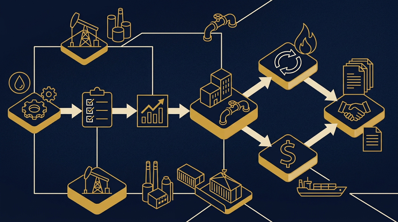 Diagram: how Houston, Texas businesses put sales strategy for this market into practice
