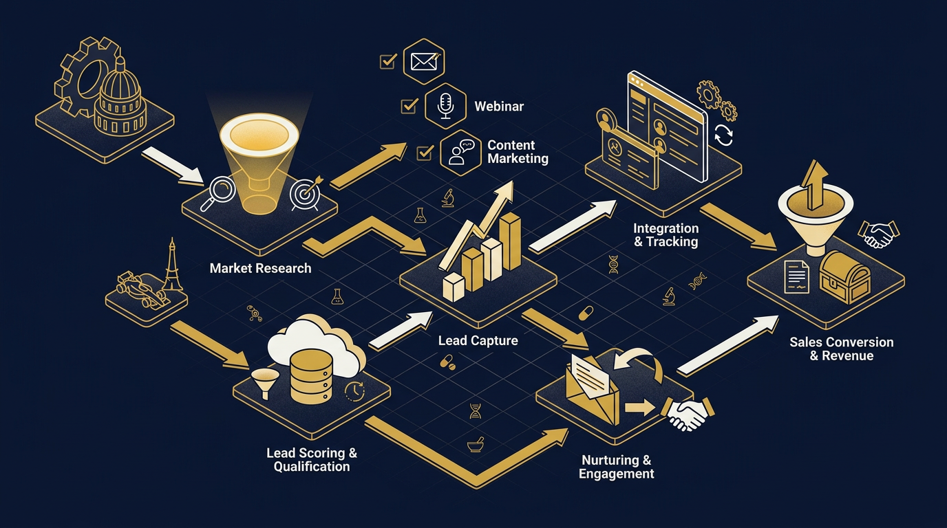 Diagram: how Indianapolis, Indiana businesses put lead generation here into practice