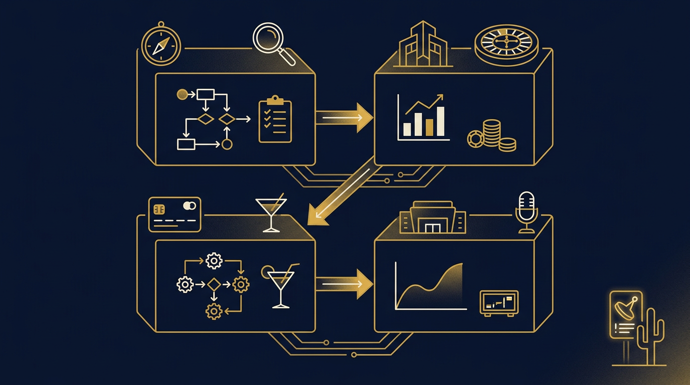 Diagram: how Las Vegas, Nevada businesses put brand strategy for this market into practice
