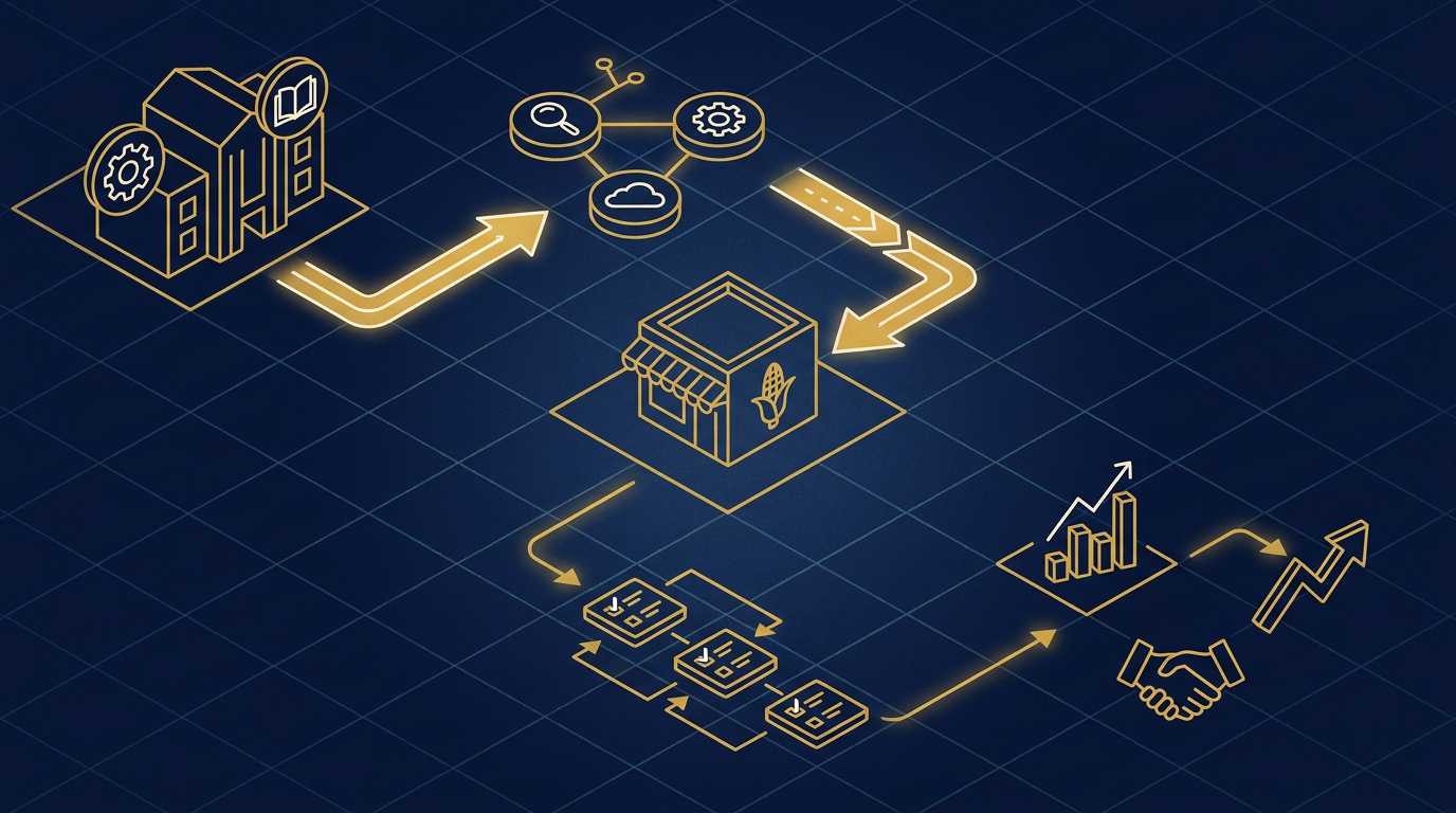 Diagram: how Lincoln, Nebraska businesses put ai for local businesses into practice