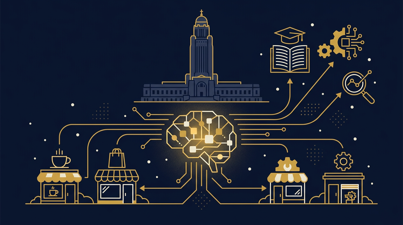 Illustration: AI for local businesses for ai in Lincoln, Nebraska