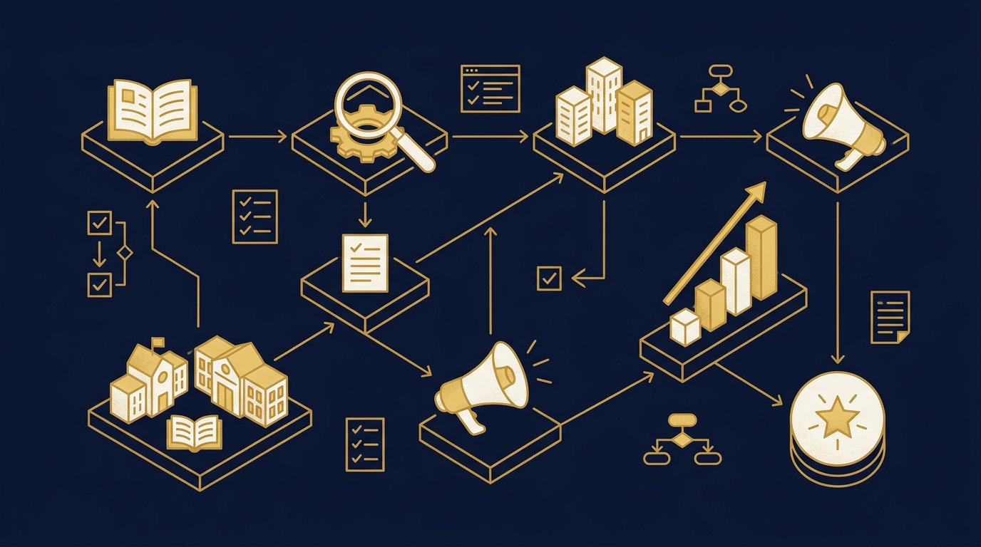 Diagram: how Lincoln, Nebraska businesses put brand strategy for this market into practice