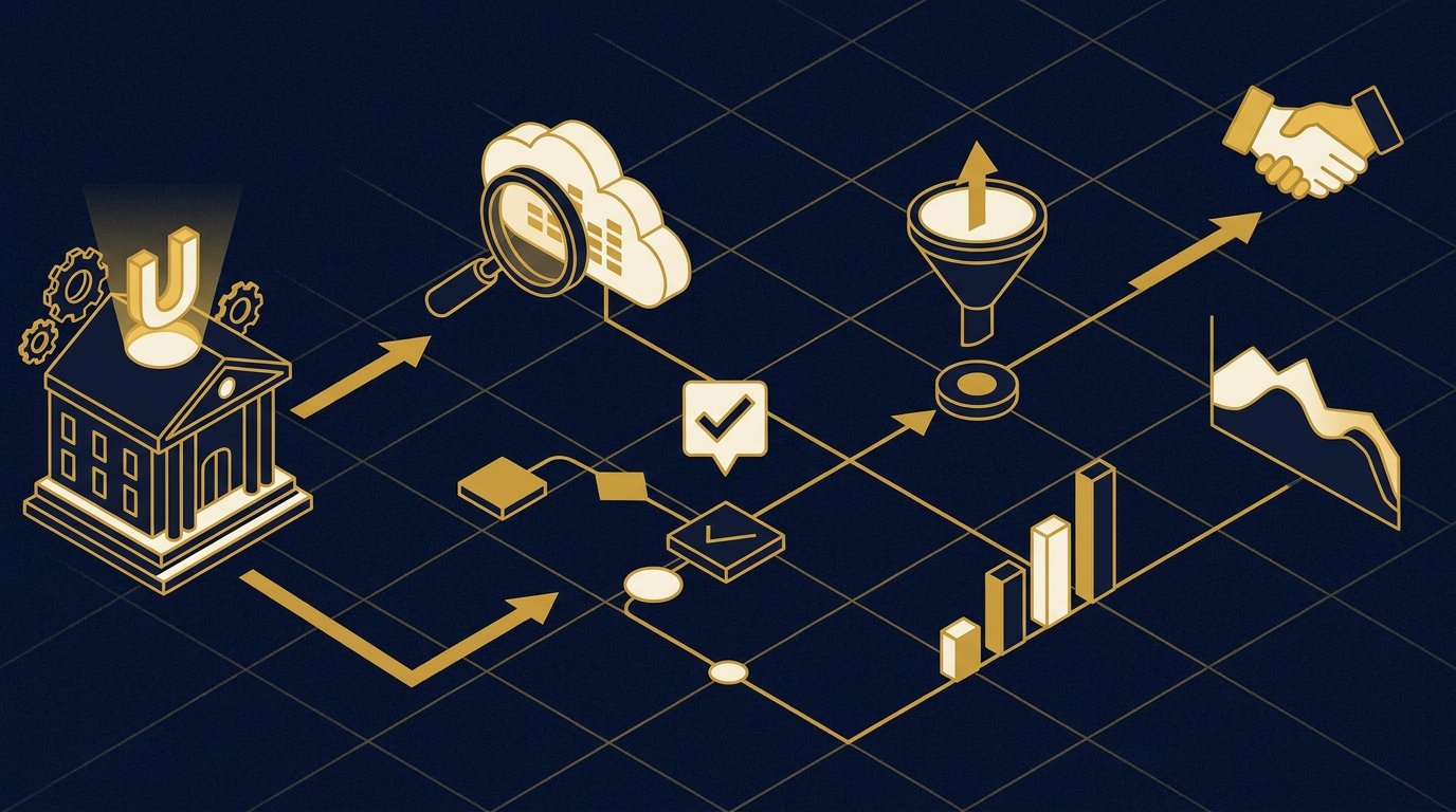 Diagram: how Lincoln, Nebraska businesses put lead generation here into practice