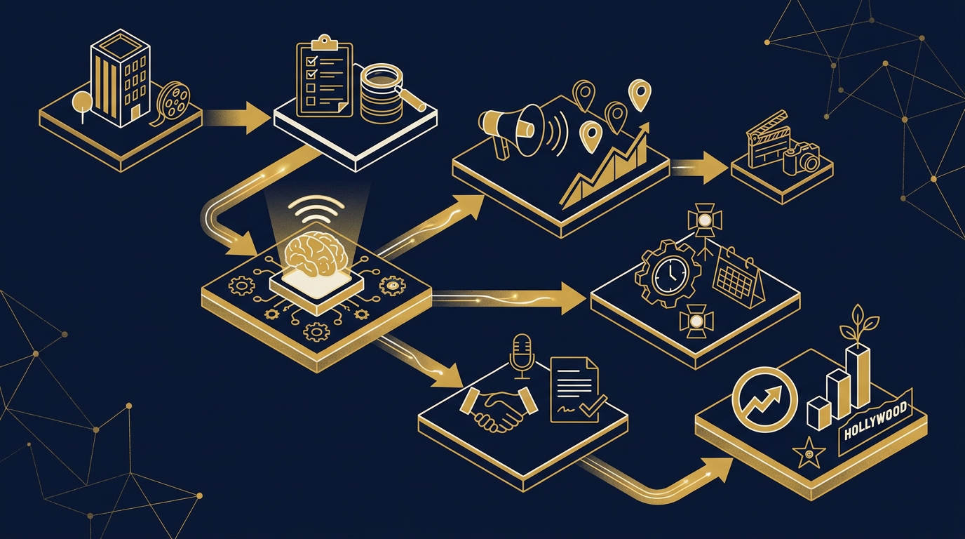 Diagram: how Los Angeles, California businesses put ai for local businesses into practice