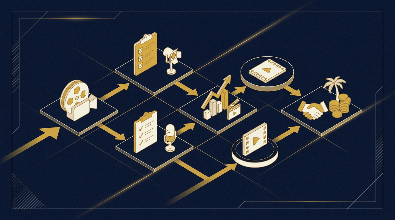 Diagram: how Los Angeles, California businesses put sales process for this market into practice