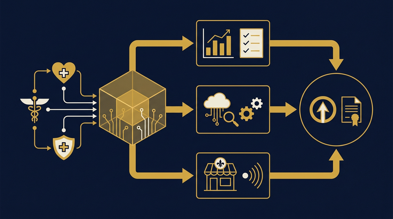 Diagram: how Louisville, Kentucky businesses put ai for local businesses into practice