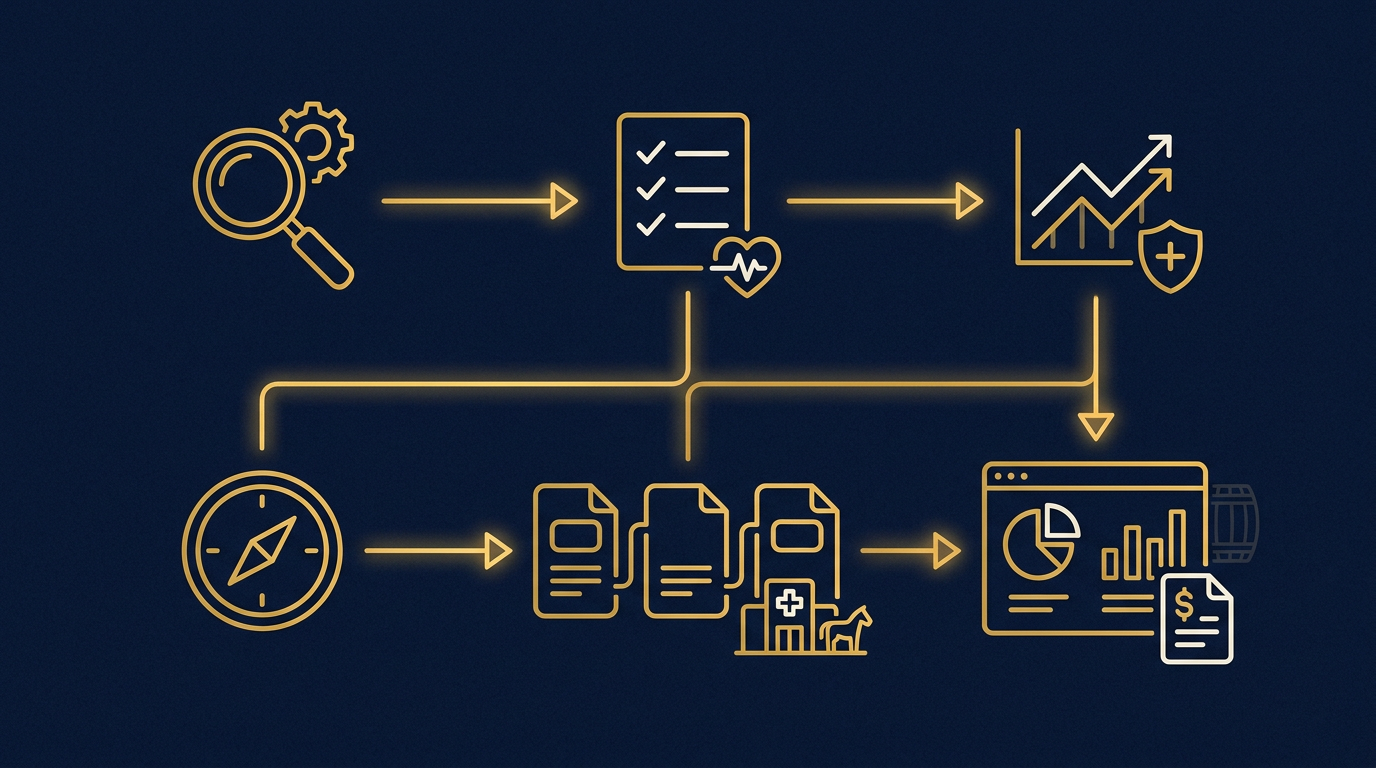 Diagram: how Louisville, Kentucky businesses put brand strategy for this market into practice