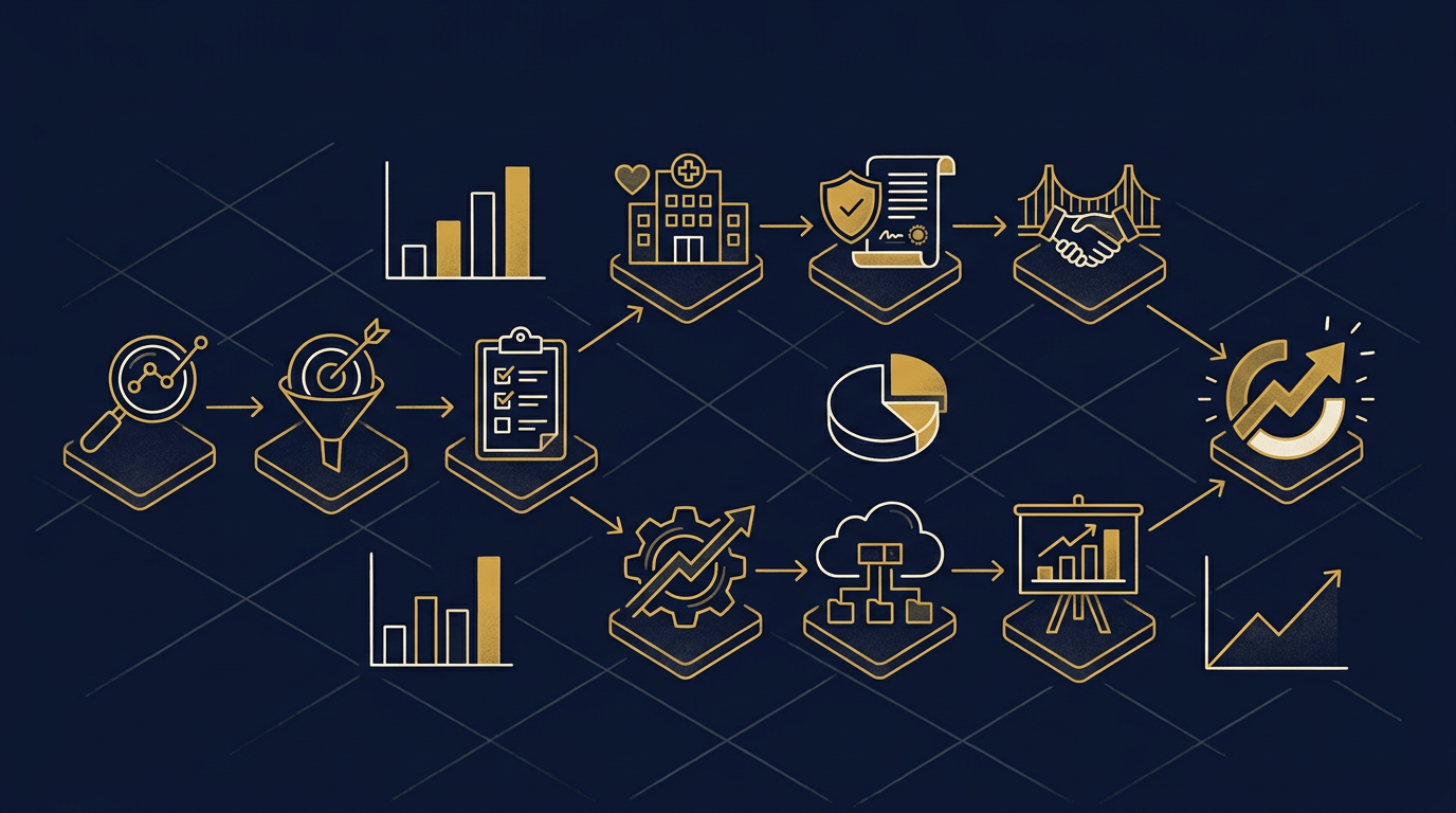 Diagram: how Louisville, Kentucky businesses put sales strategy for this market into practice