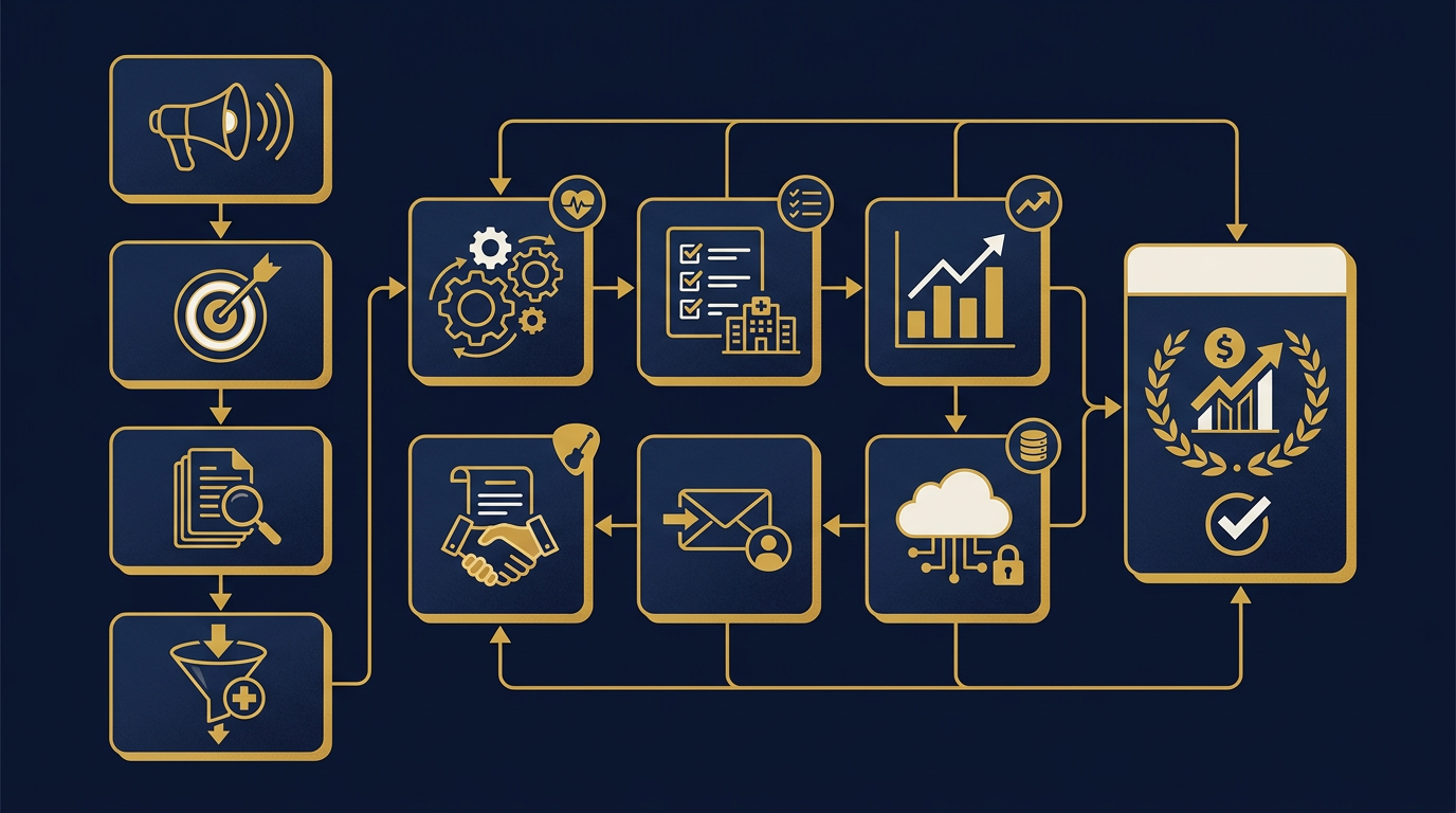 Diagram: how Nashville, Tennessee businesses put lead generation here into practice