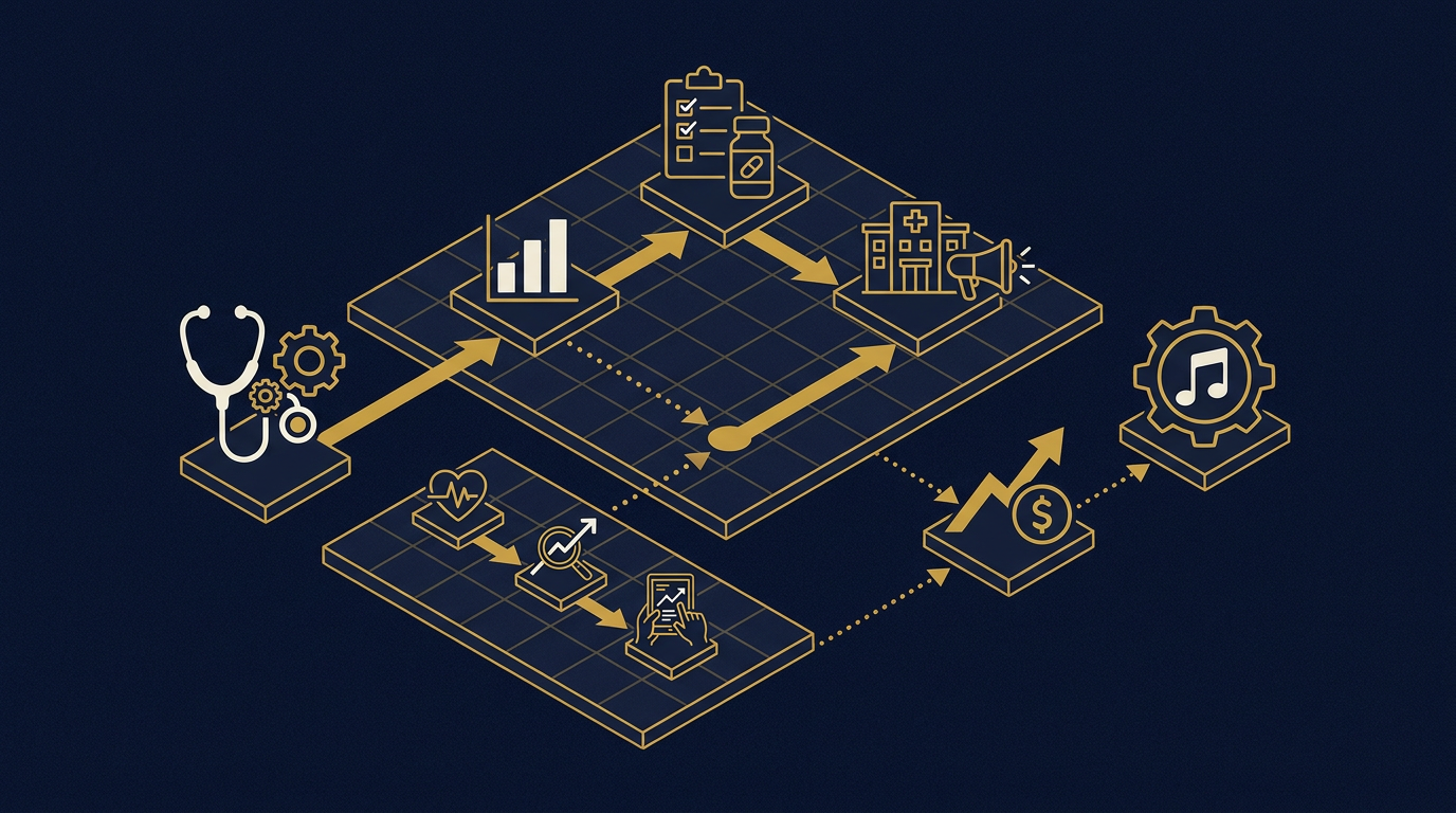 Diagram: how Nashville, Tennessee businesses put marketing strategy for this market into practice