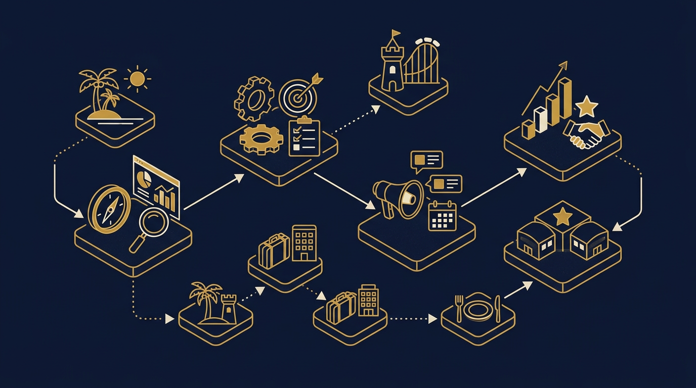Diagram: how Orlando, Florida businesses put brand strategy for this market into practice