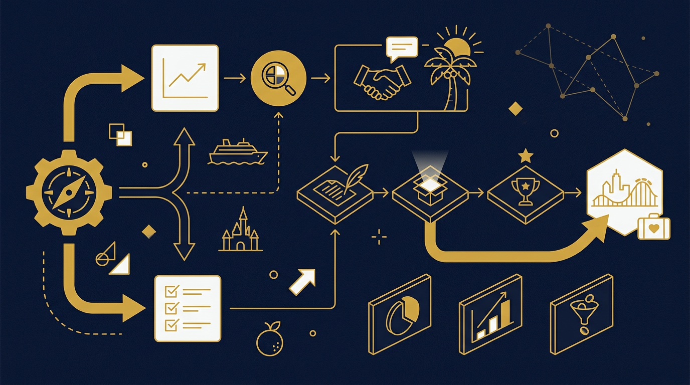 Diagram: how Orlando, Florida businesses put sales strategy for this market into practice