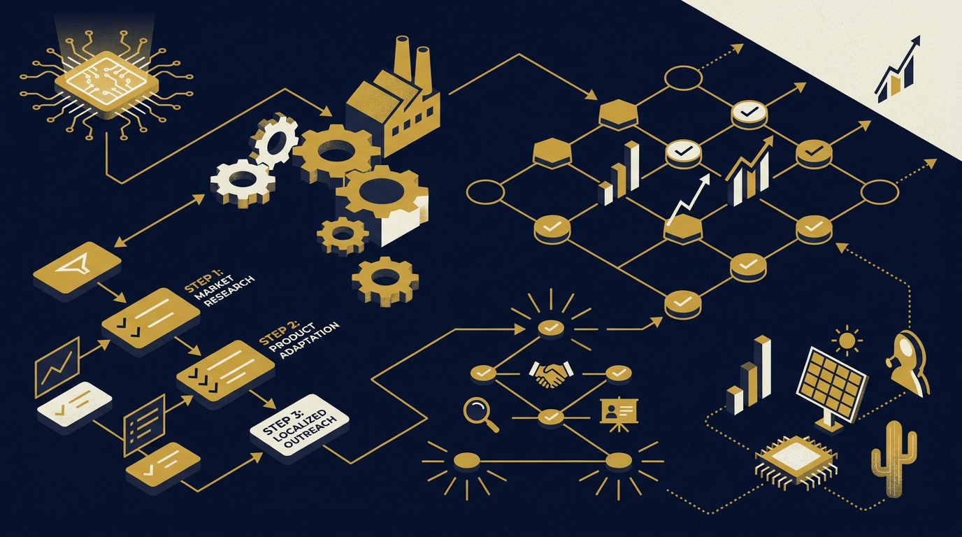 Diagram: how Phoenix, Arizona businesses put sales strategy for this market into practice