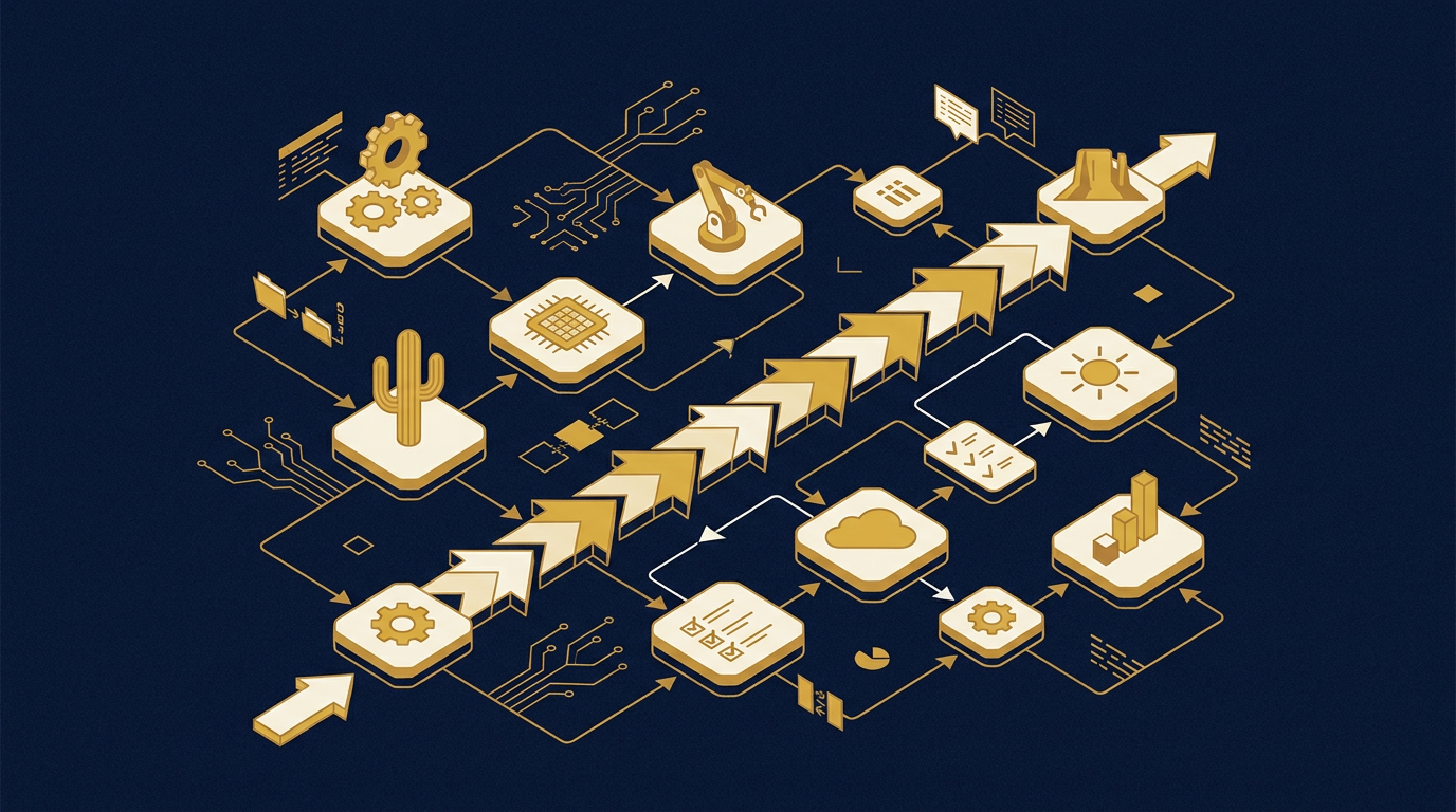Diagram: how Phoenix, Arizona businesses put sales process for this market into practice