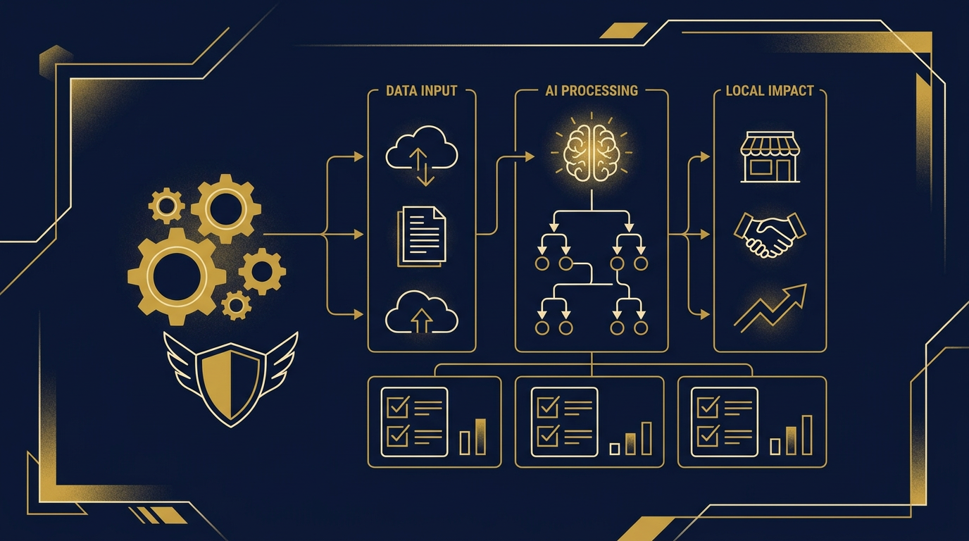 Diagram: how San Antonio, Texas businesses put ai for local businesses into practice