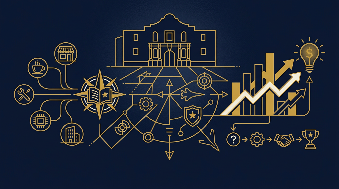 Illustration: Brand strategy for this market for branding in San Antonio, Texas