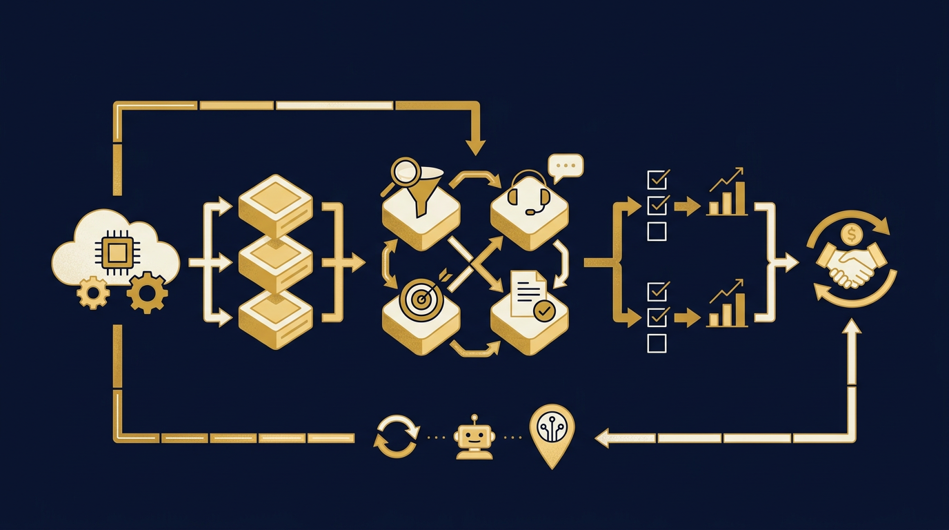 Diagram: how San Jose, California businesses put ai in sales here into practice