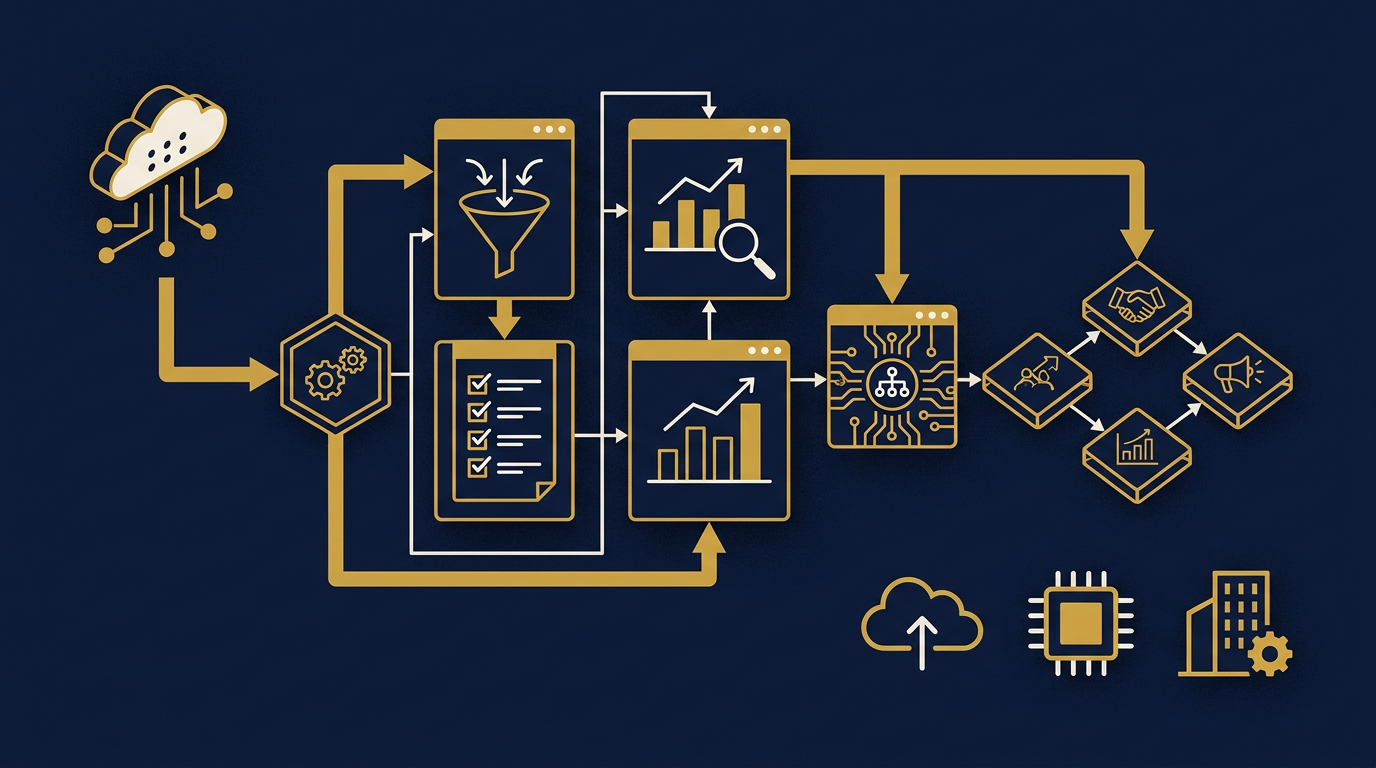 Diagram: how San Jose, California businesses put lead generation here into practice