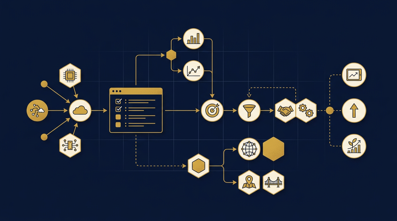 Diagram: how San Jose, California businesses put sales strategy for this market into practice