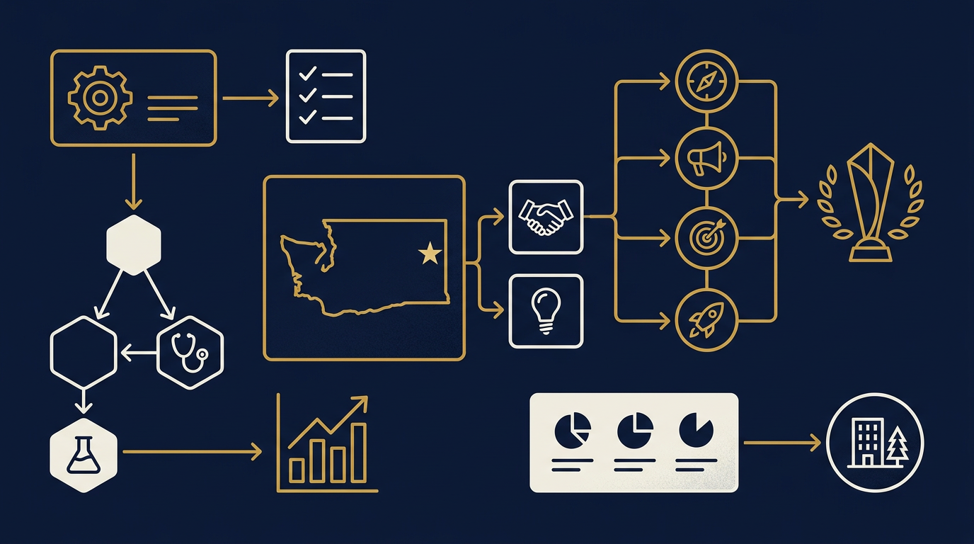 Diagram: how Spokane, Washington businesses put brand strategy for this market into practice