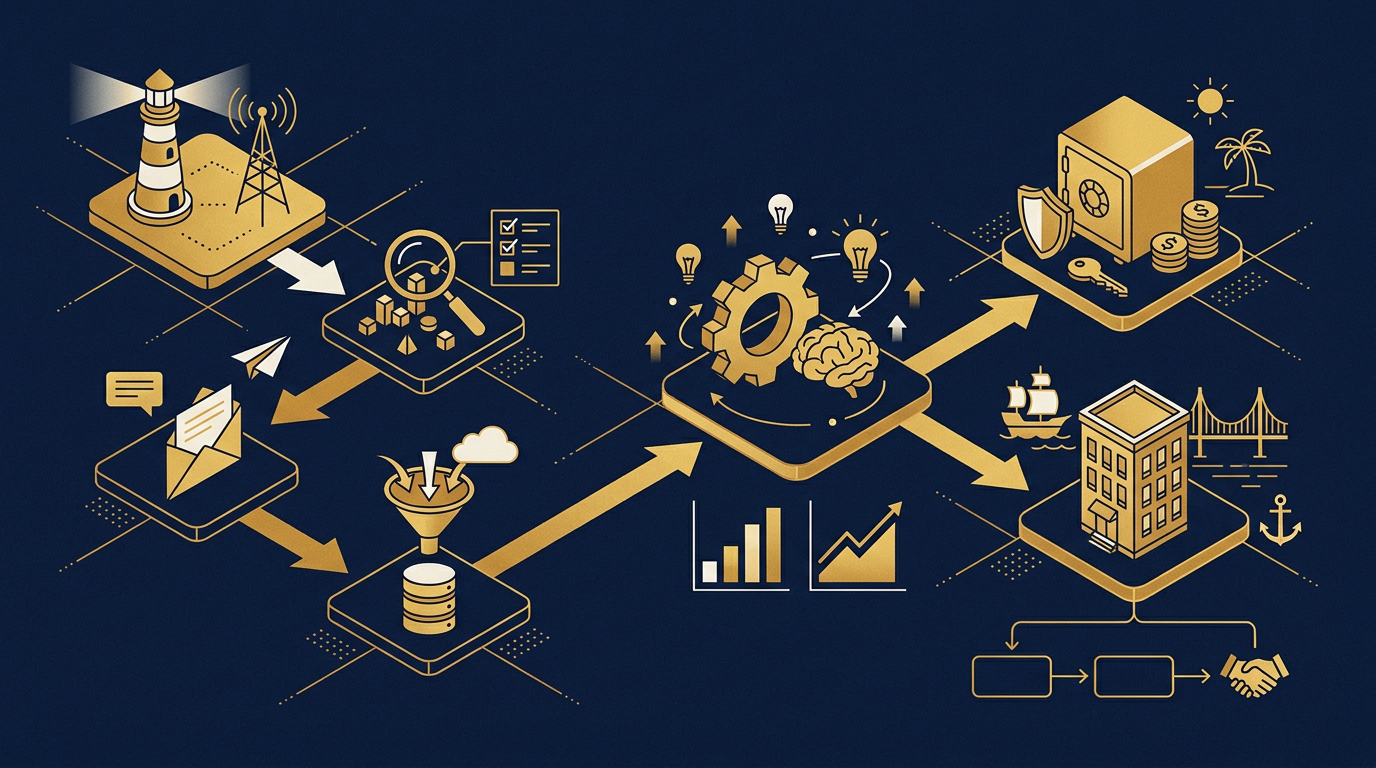 Diagram: how Tampa, Florida businesses put lead generation here into practice