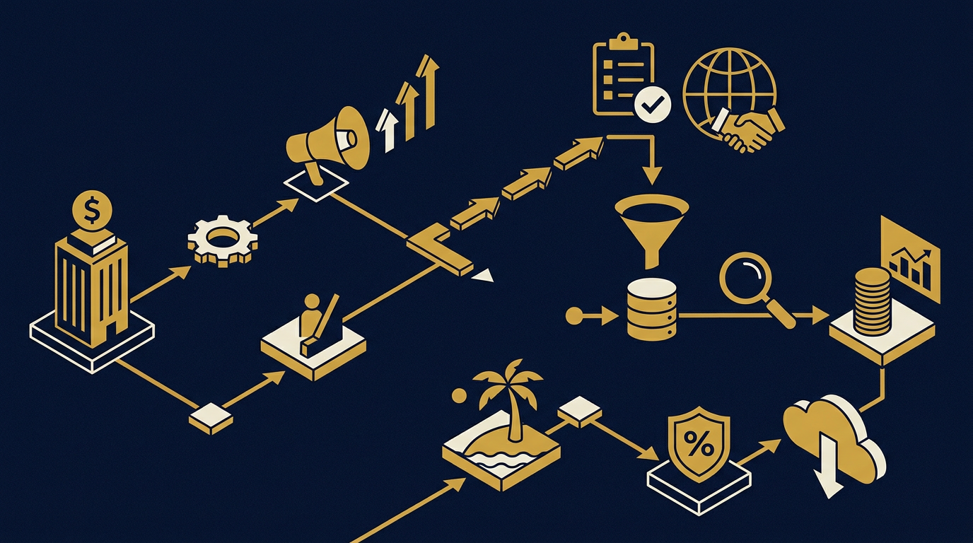 Diagram: how Tampa, Florida businesses put marketing strategy for this market into practice