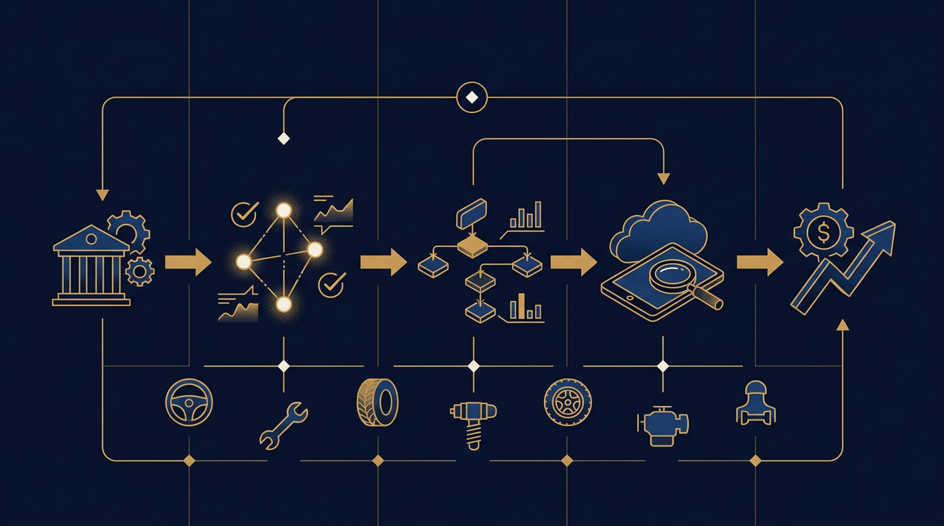 Diagram: how Toledo, Ohio businesses put ai for local businesses into practice