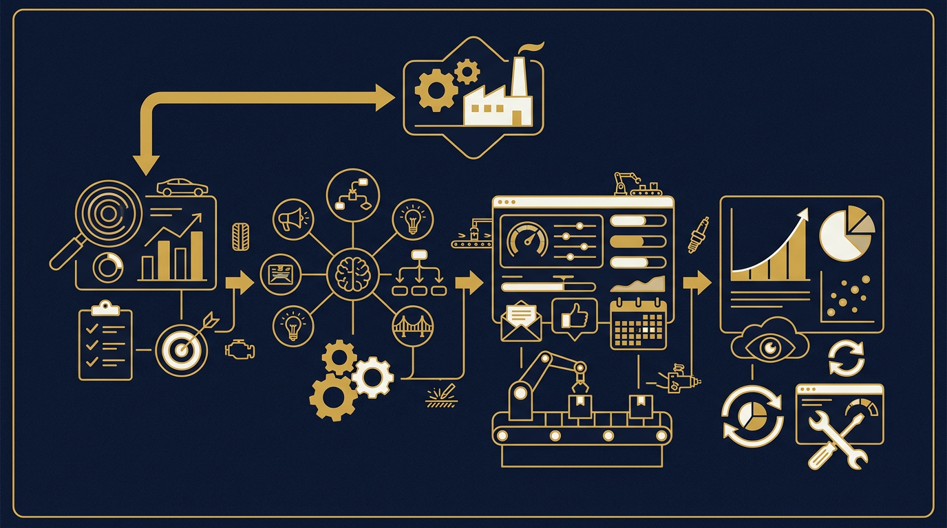 Diagram: how Toledo, Ohio businesses put marketing strategy for this market into practice